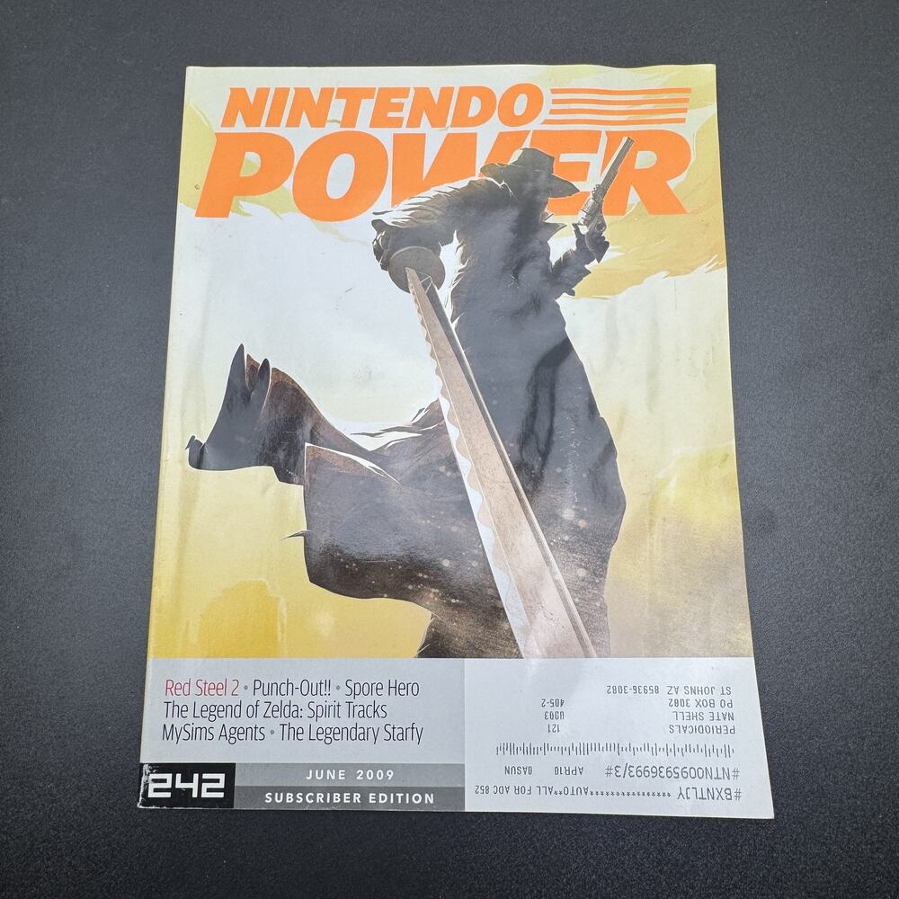 Nintendo Power Magazine June 2009 Issue 242 Red Steel 2 Zelda Spirit Tracks
